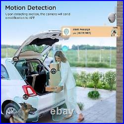 BOIFUN Outdoor Wireless Solar Security Camera Home 2K 360° Wifi PTZ CCTV System