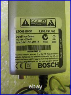 Bosch Ltc0610/51 Digital Color Camera 6 Months Warranty Invoice 6550