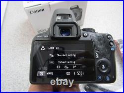 Boxed Canon EOS 100D 18.0MP Digital SLR Camera +EF-S 18-55mm IS STM Macro Lens