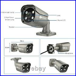 CCTV Camera 8CH 1920 Security Alarm System 2Way Audio Digital Video Recorder