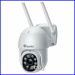CCTV Camera Outdoor with Color Night Vision, Ctronics 1080P PTZ Digital Zoom
