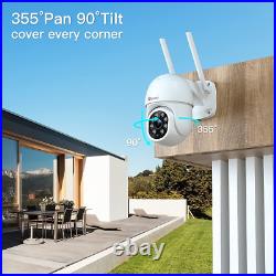CCTV Camera Outdoor with Color Night Vision, Ctronics 1080P PTZ Digital Zoom IP