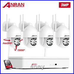 CCTV Camera Security System Outdoor Home Wifi Wireless 3MP PTZ 1TB 2Way Audio