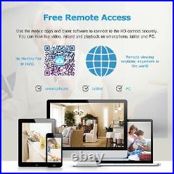CCTV Camera Security System Wireless With Hard Drive 1/2TB 5MP Home Outdoor WiFi