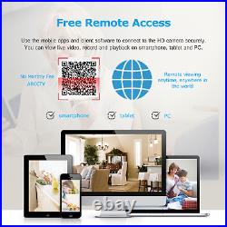 CCTV Camera Securtiy System Outdoor Wireless Home 5MP 8CH 1TB Hard Drive Audio
