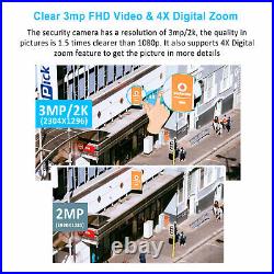 CCTV Camera System Home Security Outdoor Wireless WiFi 1TB Hard Drive 2way Audio