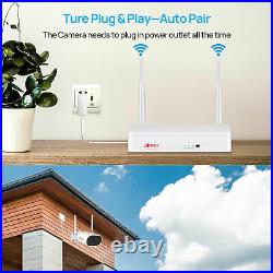 CCTV Camera System Home Security Outdoor Wireless WiFi 1TB Hard Drive 2way Audio