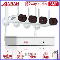 CCTV Camera System Security Home Outdoor Wireless 1TB Hard Drive 3MP 2way Audio