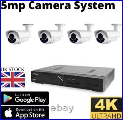 CCTV Camera System, Ultra HD, 4K, 8CH Poe Nvr, 2 Camera System
