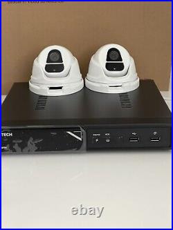 CCTV Camera System, Ultra HD, 4K, 8CH Poe Nvr, 2 Camera System, 1TB Hard Drive