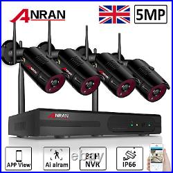 CCTV Camera System Wireless Home Securtiy Outdoor WiFi 5MP 1TB Hard Drive Audio
