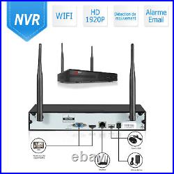 CCTV Camera System Wireless WIFI IP Smart Home Security HD 5MP UK 8CH 1TB HDD IR