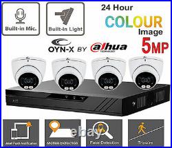 CCTV Kit OYN-X Dahua DVR 5MP 24/7 COLORVU CAMERAS COLOR AT NIGHT BUILT IN MIC