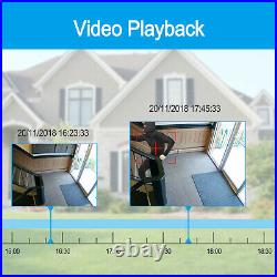 CCTV System Wireless Camera Home Outdoor 2Way Audio 5MP Pan/Tilt 20Zoom UK 64G