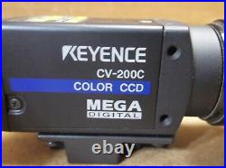 CV-200C Keyence Color CCD MEGA Digital Vision Camera Sensor With Lens CV200C