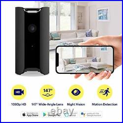 Canary View Black + 1 Year Premium Service Indoor Home Security Camera