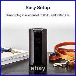 Canary View Black + 1 Year Premium Service Indoor Home Security Camera