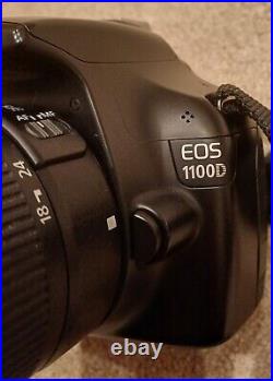 Canon EOS 1100D 12.2MP Digital SLR Camera Black Kit with EF-S IS II