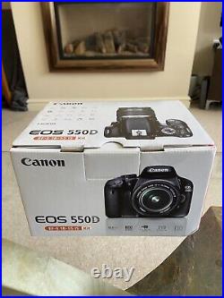 Canon EOS 550D 18.0MP Digital SLR Camera with EF-S IS 18-55mm Lens Black