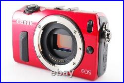Canon EOS M 18.0 MP Mirrorless Digital Camera Body Red color from Japan F/S