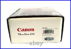 Canon PowerShot G10 14.7 MP Digital Camera Black Color Original Retail Package