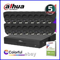 Dahua 5mp Colorvu Audio Cctv Security Hd Camera System Dvr Home Surveillance Kit