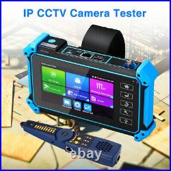 Digital 5'' 8MP IPC Camera Tester Monitor AHD CVI TVI CVBS POE PTZ Wire Tracer
