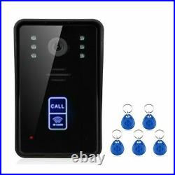 Digital Color Touchscreen Hand-free Doorbell Intercom System Wall Mounting Wired