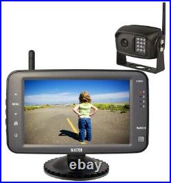Digital Wireless 5 Color Monitor CCD HD Camera Suction Cup Mount Truck Car Bus