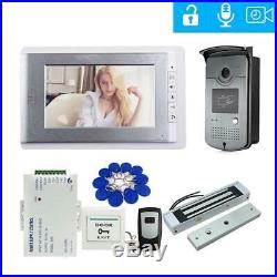 Doorbell Wired 7in Video Phone Intercom System Camera Electric Magnetic Lock