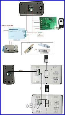 Doorbell Wired 7in Video Phone Intercom System Camera Electric Magnetic Lock