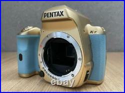 Excellent Pentax K-r 12.4MP Digital SLR Camera Body Only Gold Blue Color Japan