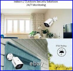 Full HD 1080p PoE CCTV Home Security Camera System, 4 Channel 2MP NVR Network