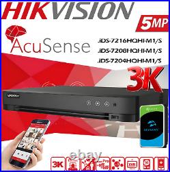 HIKVISION 3K ColorVU CCTV 5MP SECURITY AUDIO MIC CAMERA SYSTEM OUTDOOR Full KIT