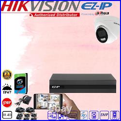 HIKVISION 5MP CCTV System HD Security Camera COLOR AT NIGHT Outdoor FULL KIT 3K