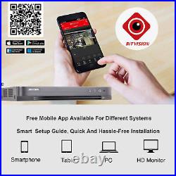 HIKVISION CCTV SYSTEM 5MP AUDIO MIC CAMERA ColorVU SECURITY KIT Mobile bundle UK