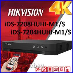 HIKVISION COLORVU IP67 CCTV SYSTEM UHD 8MP DVR 4K 24/7 COLORVu 5MP CAMERA KIT UK