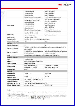 HIKVISION COLORVU IP67 CCTV SYSTEM UHD 8MP DVR 4K 24/7 COLORVu 5MP CAMERA KIT UK