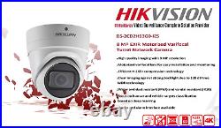HIKVISION Motorized 4k CCTV 8MP IP Network Camera Motion Detection Night Vision