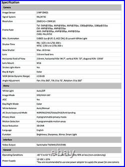 HIKVISION SE9554 DS-2CE72HFT-F28 ColorVu 5 MP 2.8 MM TURRET 2560×1944 RESOLUTION