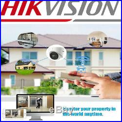 Hikvision 4k 8mp Cctv System Camera 8ch Dvr 60m Ir Video Cctv Security Bundle Uk