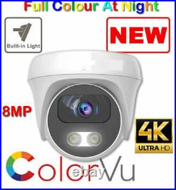 Hikvision 4k Colorvu Cctv System 8mp Dvr Outdoor Nightvision Security Camera Kit