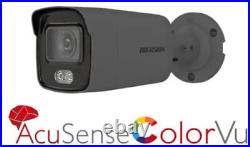 Hikvision 4mp Ip Cctv Poe Security Kit 4-8-16 Nvr Acusense Bullet Camera System