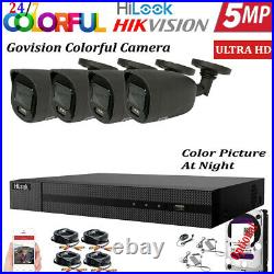 Hikvision 5mp Cctv System 24/7 Colorfull Cameras Night Vision Cctv System Kit