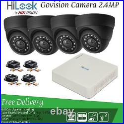 Hikvision CCTV Camera System HD 1080P DVR Hard Drive Outdoor Home Security Kit