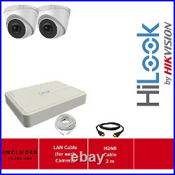 Hikvision Cctv System 2mp Poe Ip Turret Camera Ir 30m H. 265+ Ip67, 4mp Nvr Kit