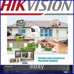 Hikvision Cctv System 4k 8mp Dvr Night Vision Outdoor Bullet 5mp Cameras Uk Spec