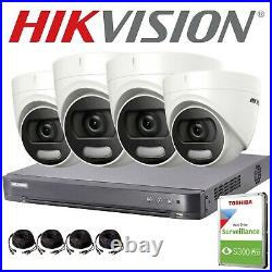 Hikvision Colorvu 5mp Cctv Systems 4k Dvr Hdmi/vga Hd 4mp Camera Ds-2ce72hft-f28