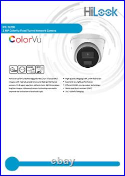Hikvision Colorvu Poe Cctv System 2mp Ip Camera 30m White Light Outdoor Nvr Kit