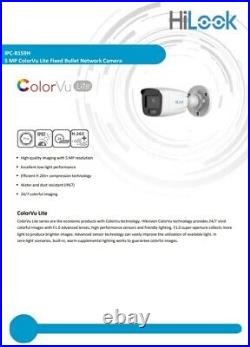 Hikvision Colorvu Poe Cctv System 5mp Ip Camera 30m Night Vision Outdoor Nvr Kit